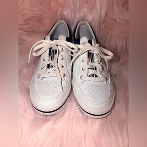Women’s White and Navy KEDS